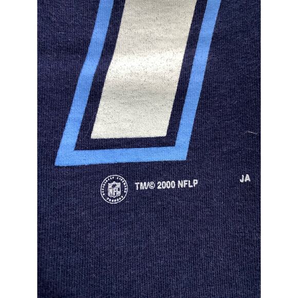 Vintage Tennessee Titans T Shirt Steve McNair Eddie George Rare 2000 XL NFL AFC - Picture 9 of 14